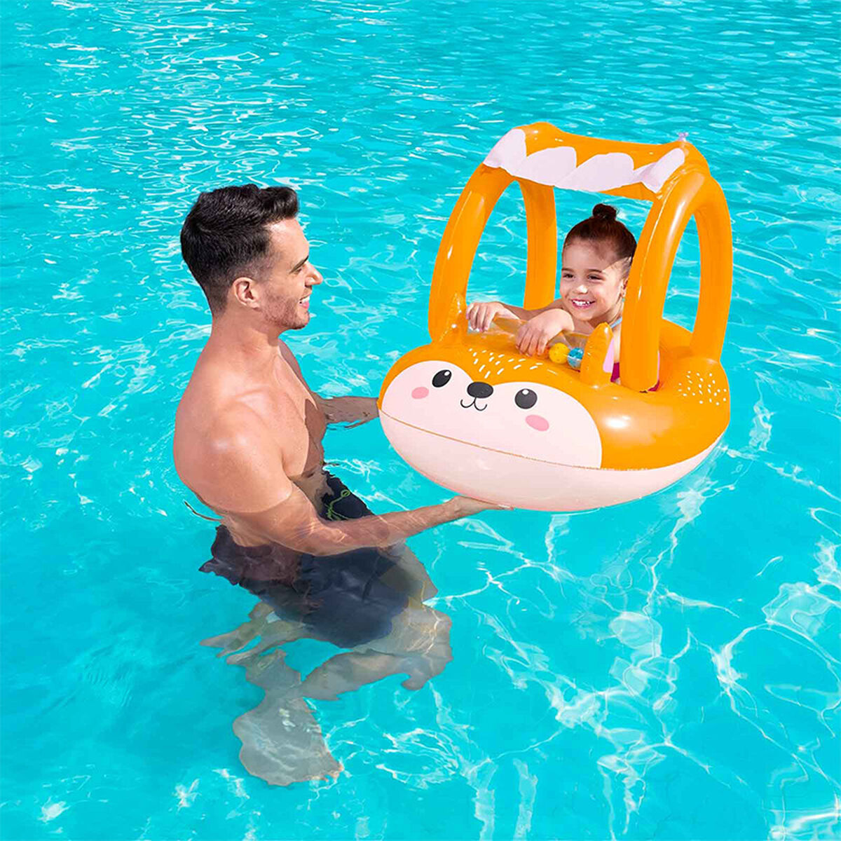 Bestway Inflatable Kids Boat Fox 94x66 cm +3 Years Beach and Pool 34168